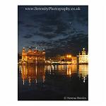 A night shot of the Golden Temple at Amritsar, centre of the Sikh universe.